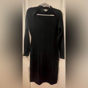 Victor Glemaud x Target Black Long-Sleeve Cutout Knit Sweater Dress
